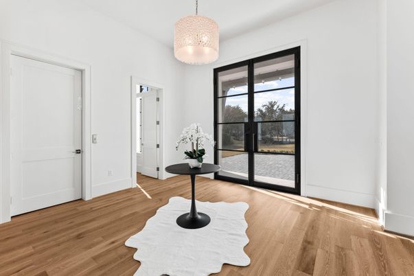 Interior, Pendant Lights, Wood Texture Flooring