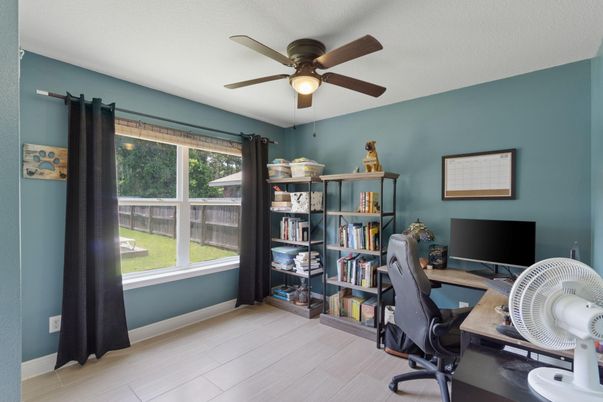 Home Office, Interior, Wood Texture Flooring