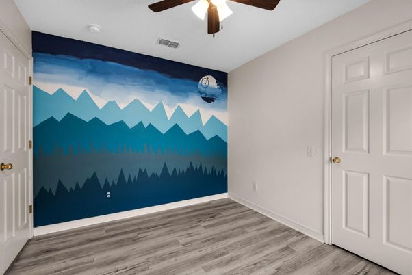 Empty room, Interior, Wood Texture Flooring
