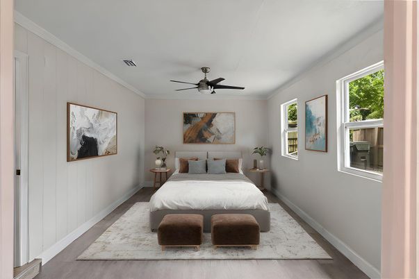 Bedroom, Interior, Wood Texture Flooring