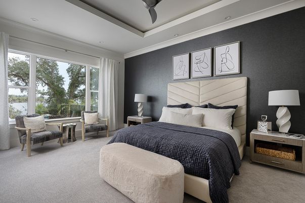 Bedroom, Interior, Recessed Lighting