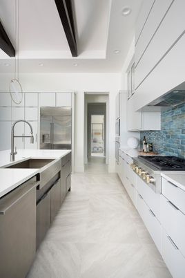 Interior, Kitchen, Recessed Lighting, Stainless Steel Appliances