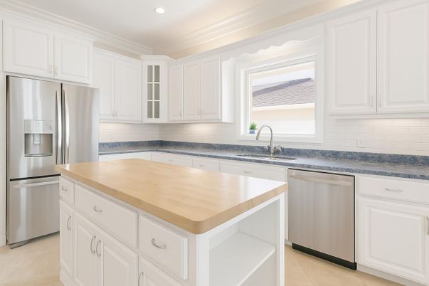 Interior, Kitchen, Recessed Lighting, Stainless Steel Appliances