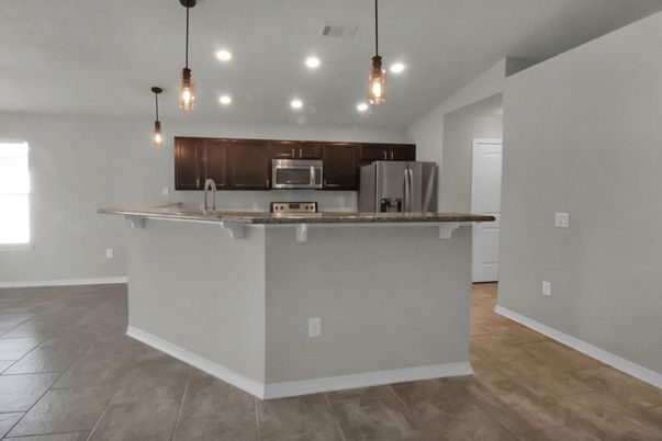 Interior, Kitchen, Pendant Lights, Recessed Lighting, Stainless Steel Appliances