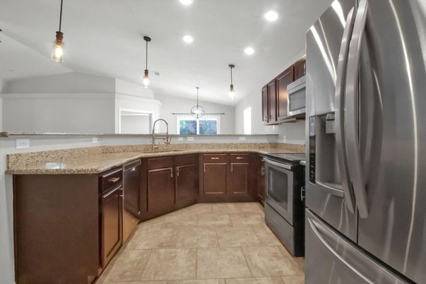 Interior, Kitchen, Pendant Lights, Recessed Lighting