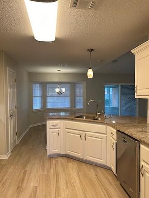 Chandelier, Interior, Kitchen, Pendant Lights, Wood Texture Flooring