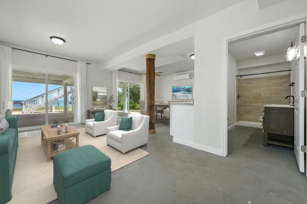 Dining room, Interior, Living room, Stone Walls