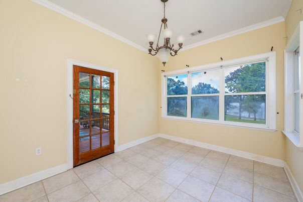 Chandelier, Empty room, Interior