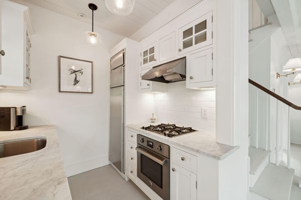 Interior, Kitchen, Pendant Lights, Stainless Steel Appliances