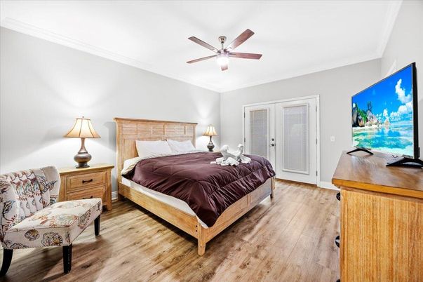 Bedroom, Interior, Wood Texture Flooring