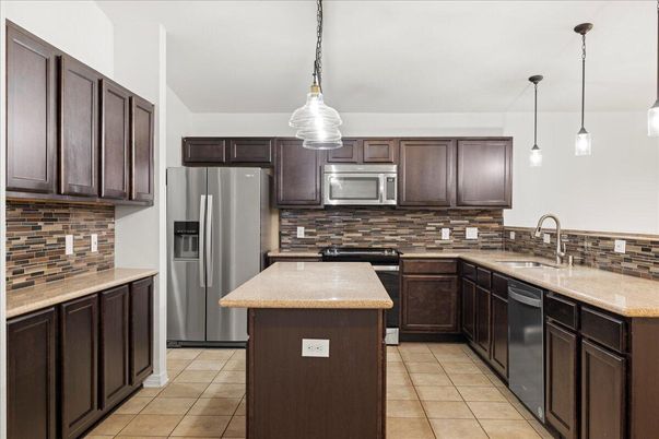 Interior, Kitchen, Pendant Lights, Stainless Steel Appliances