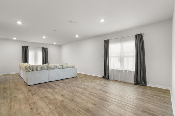 Interior, Recessed Lighting, Wood Texture Flooring