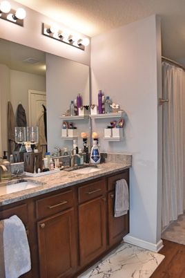 Bathroom, Dual Sink Vanities, Interior, Marble