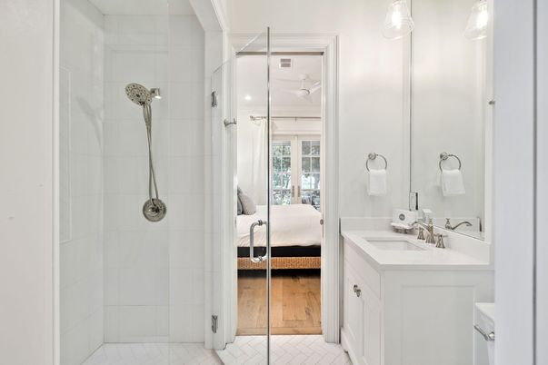 Bathroom, Bedroom, Glass Shower, Interior