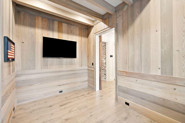 Empty room, Interior, Wood Texture Flooring, Wooden Walls