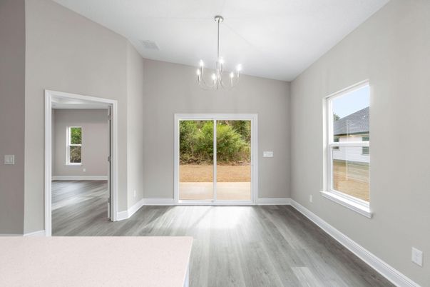Chandelier, Empty room, Interior, Wood Texture Flooring