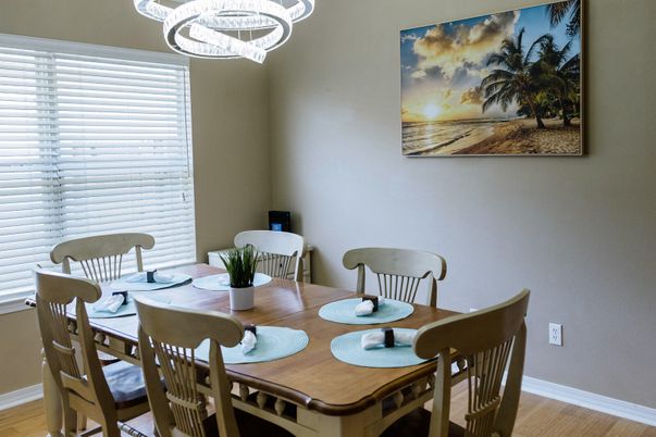 Dining room, Interior, Wood Texture Flooring