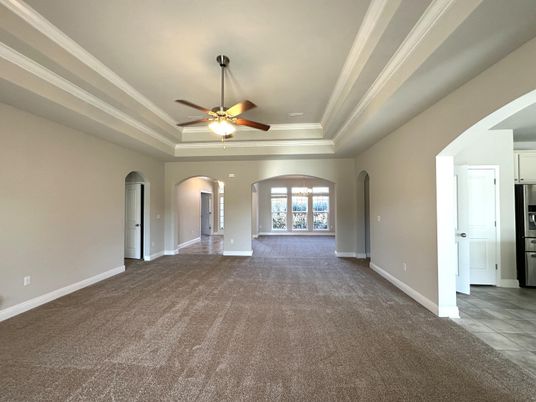 Empty room, Interior, Recessed Lighting
