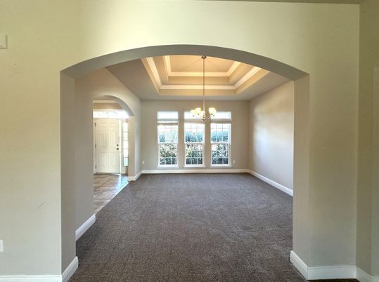 Chandelier, Empty room, Interior