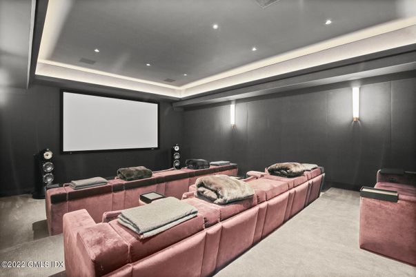 Home Theatre Room, Interior, Projection Screen, Recessed Lighting, Theatre Room