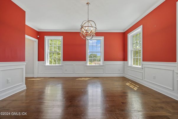 Chandelier, Empty room, Interior, Wood Texture Flooring