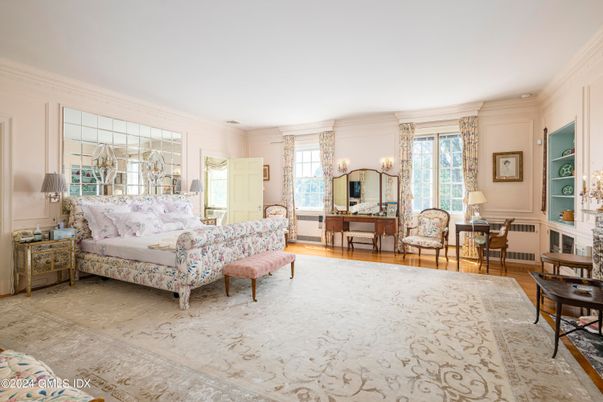 Bedroom, Chandelier, Interior, Wood Texture Flooring