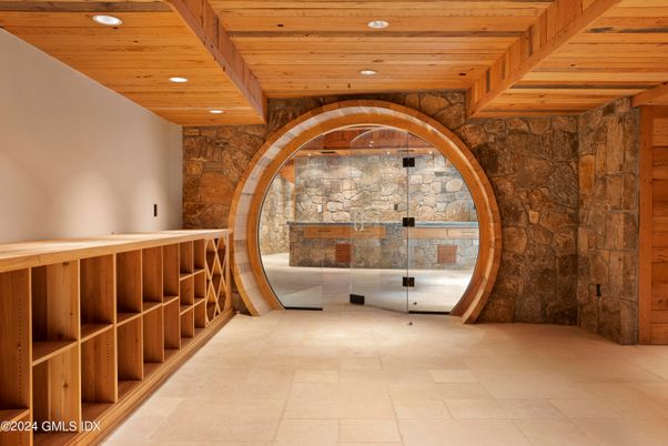 Interior, Recessed Lighting, Stone Walls, Wooden Beams, Wooden Ceilings