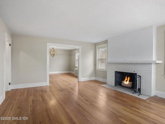 Empty room, Fireplace, Interior, Wood Texture Flooring