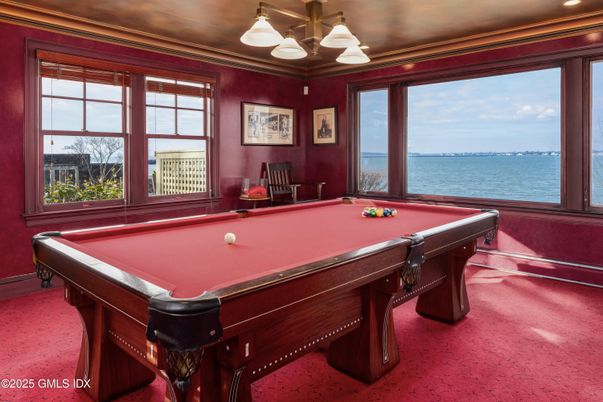 Billiard Table, Game Room, Interior, Recessed Lighting, Water