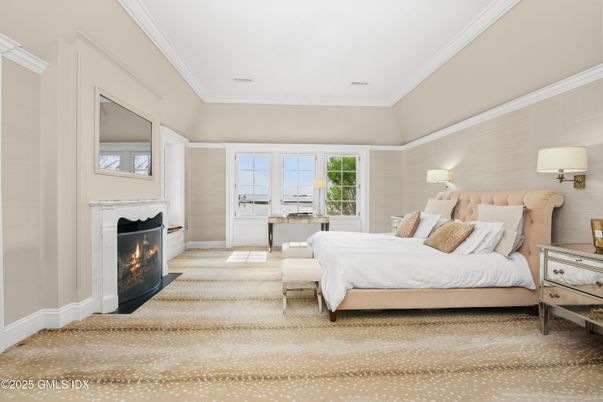 Bedroom, Fireplace, Interior
