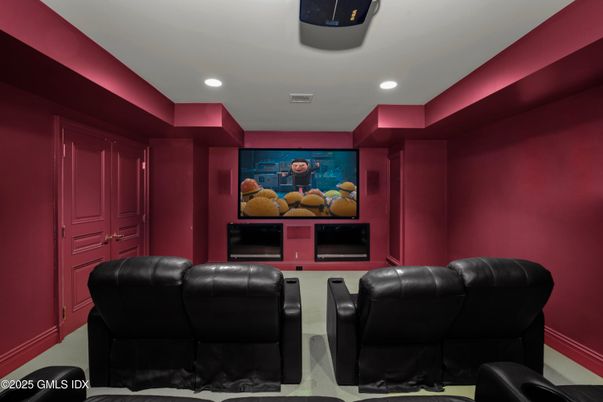 Home Theatre Room, Interior, Projection Screen, Recessed Lighting, Theatre Room