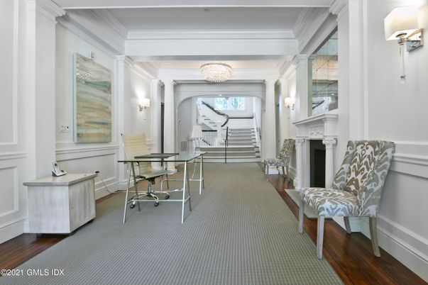 Fireplace, Home Office, Interior, Wood Texture Flooring