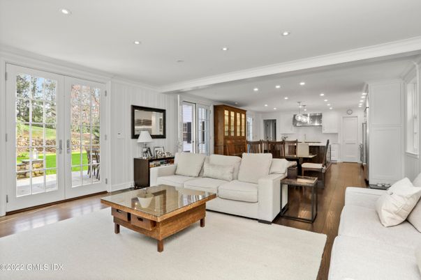 Dining room, Interior, Kitchen, Living room, Pendant Lights, Recessed Lighting, Wood Texture Flooring
