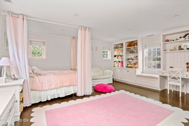 Bedroom, Home Office, Interior, Recessed Lighting, Wood Texture Flooring