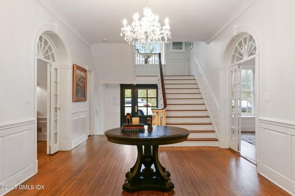 Chandelier, Interior, Wood Texture Flooring