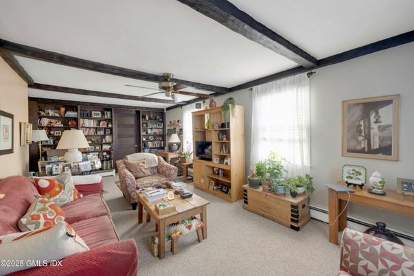 Interior, Living room, Wooden Beams