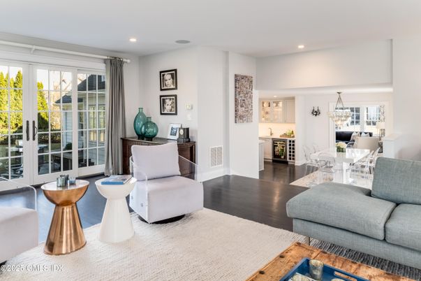 Home Office, Interior, Living room, Pendant Lights, Recessed Lighting, Wood Texture Flooring