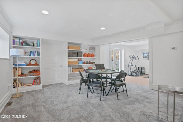 Dining room, Fitness Equipment, Interior, Recessed Lighting