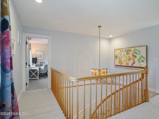 Chandelier, Home Office, Interior, Recessed Lighting