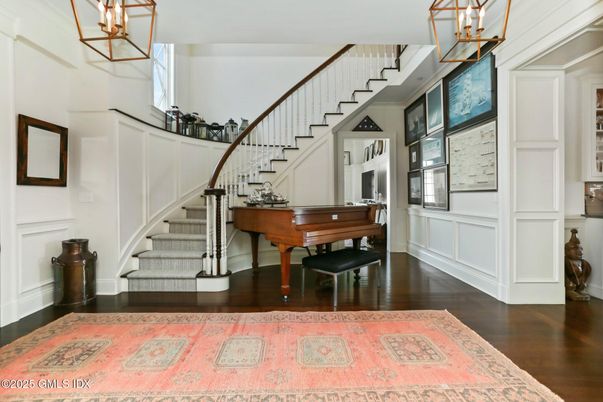 Interior, Pendant Lights, Piano, Wood Texture Flooring