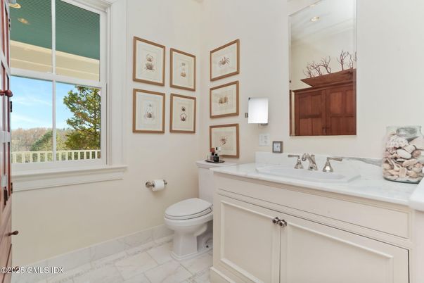 Bathroom, Interior, Marble, Recessed Lighting