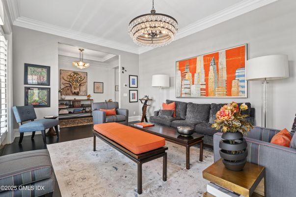 Chandelier, Interior, Living room, Wood Texture Flooring