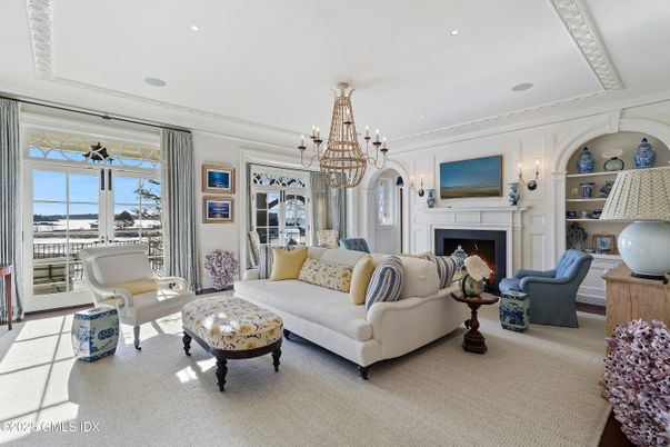 Chandelier, Fireplace, Interior, Living room, Recessed Lighting