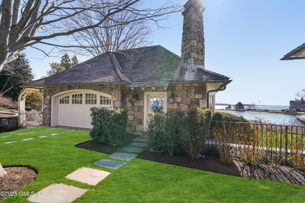 Attached, Backyard, Exterior, Facade, Water, French Provincial