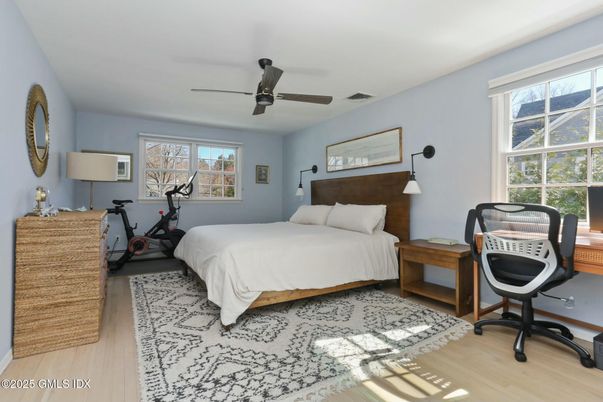 Bedroom, Fitness Equipment, Home Office, Interior, Wood Texture Flooring
