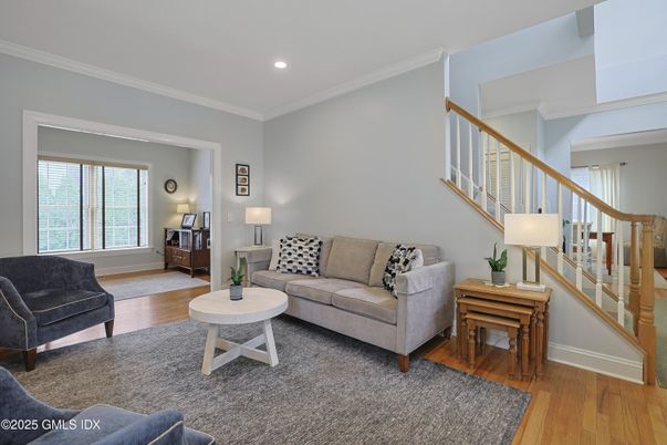 Interior, Living room, Piano, Recessed Lighting, Wood Texture Flooring