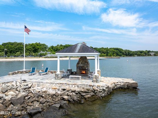 Exterior, Fireplace, Lake