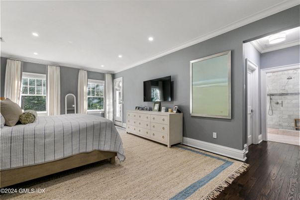 Bathroom, Bedroom, Interior, Recessed Lighting, Wood Texture Flooring