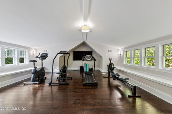 Fitness Equipment, Interior, Wood Texture Flooring