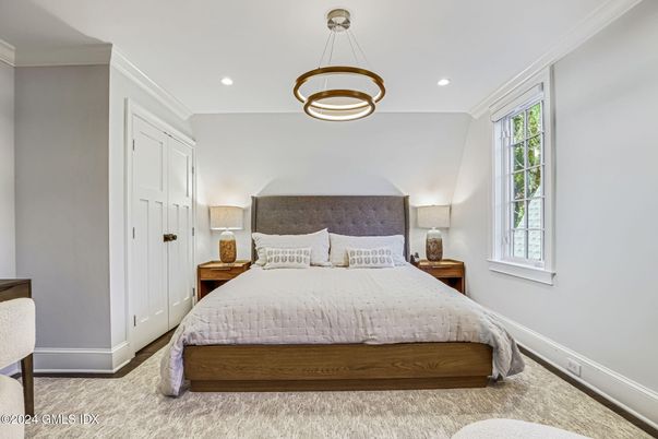 Bedroom, Interior, Pendant Lights, Recessed Lighting